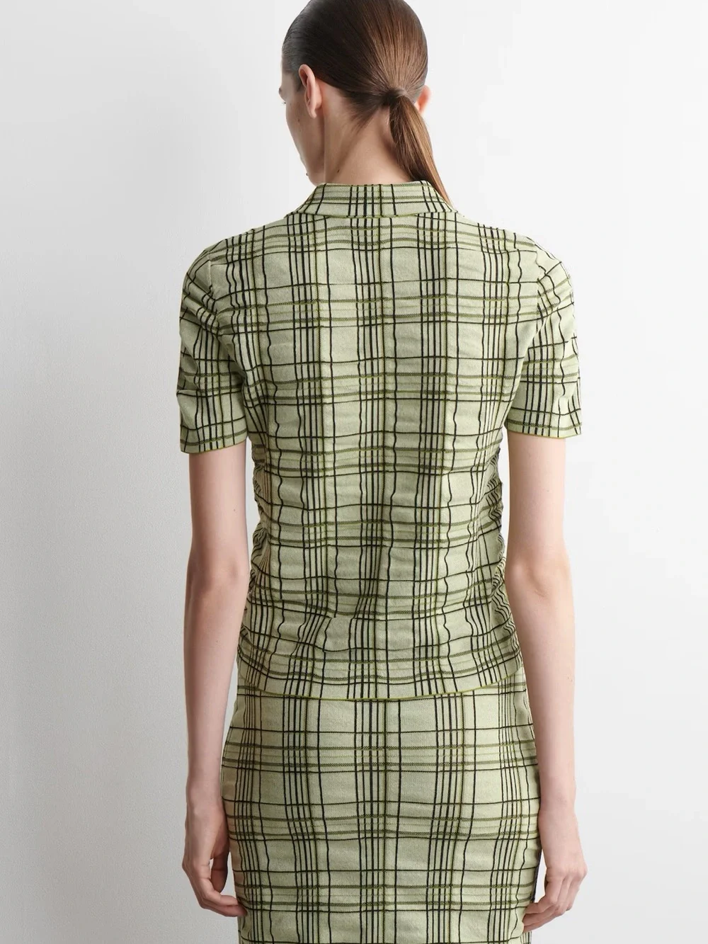 NWOT COS (size small) CHECKED COTTON-JACQUARD SHIRT